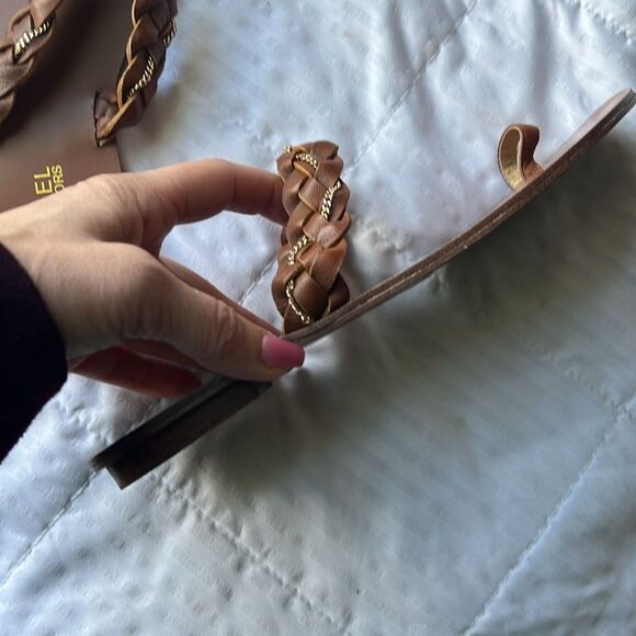 MICHAEL Michael Kors Brown Braided Sandals - Picture 3 of 6